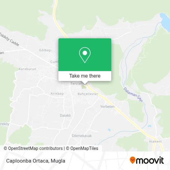 Caploonba Ortaca map