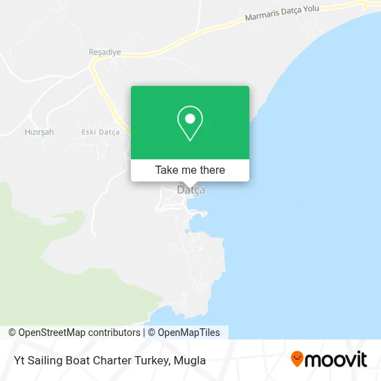 Yt Sailing Boat Charter Turkey map