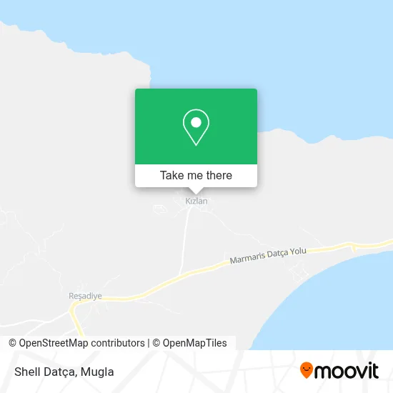 Shell Datça map