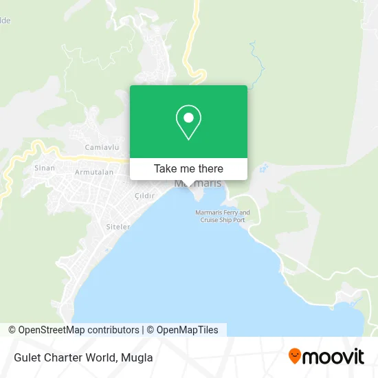Gulet Charter World map