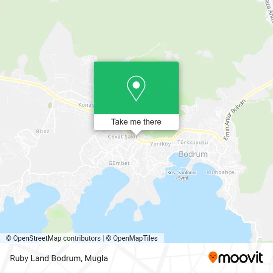Ruby Land Bodrum map