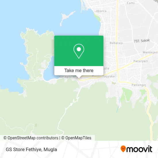 GS Store Fethiye map