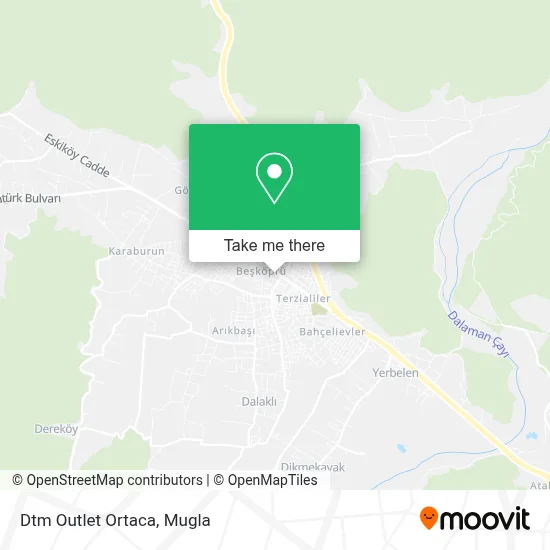 Dtm Outlet Ortaca map