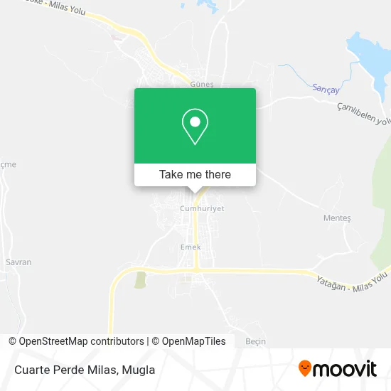 Cuarte Perde Milas map