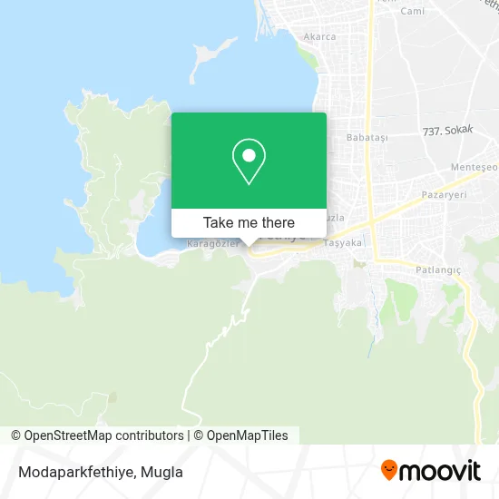 Modaparkfethiye map