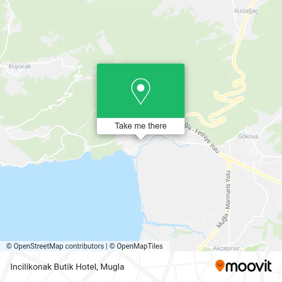 Incilikonak Butik Hotel map