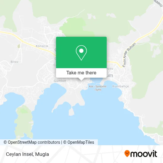 Ceylan Insel map