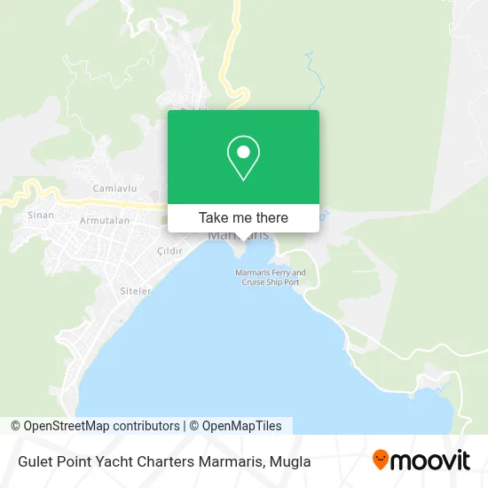Gulet Point Yacht Charters Marmaris map