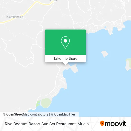 Riva Bodrum Resort Sun Set Restaurant map