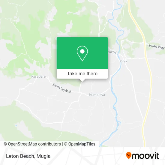 Leton Beach map