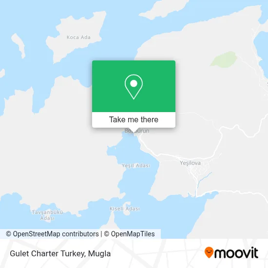 Gulet Charter Turkey map