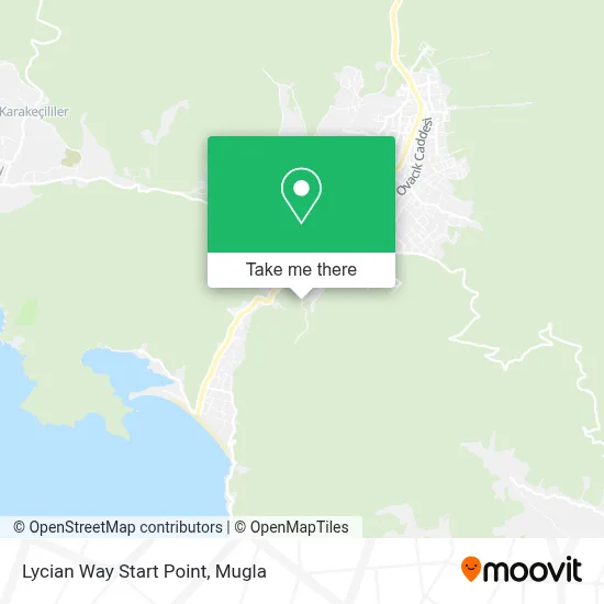 Lycian Way Start Point map