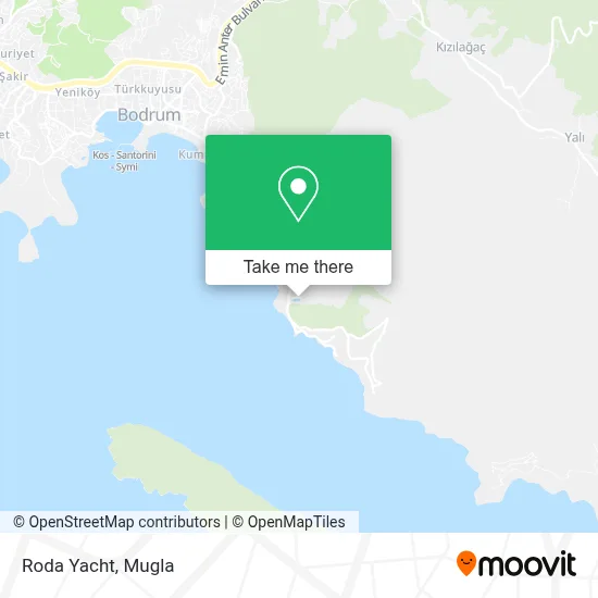 Roda Yacht map