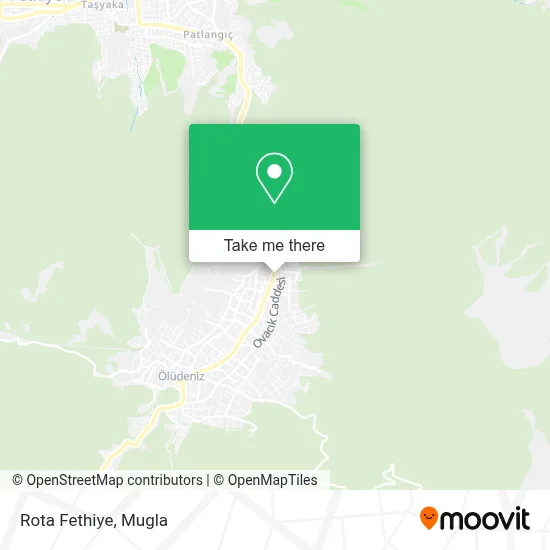 Rota Fethiye map