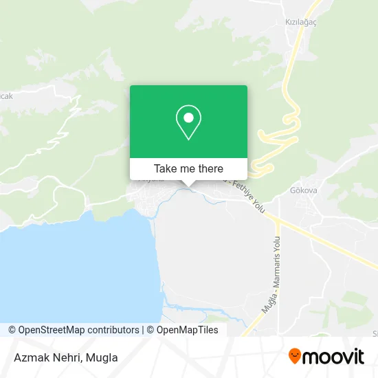 Azmak Nehri map
