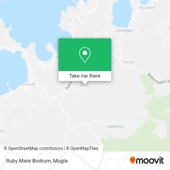 Ruby Mare Bodrum map