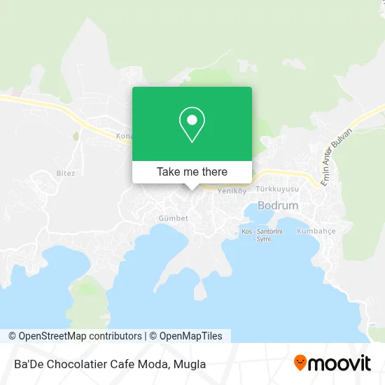 Ba'De Chocolatier Cafe Moda map
