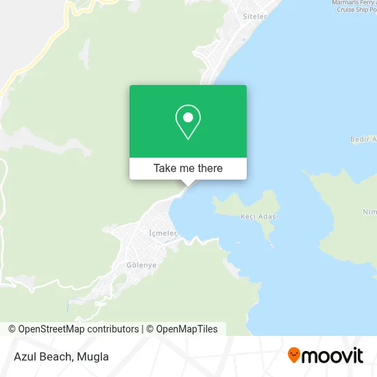 Azul Beach map