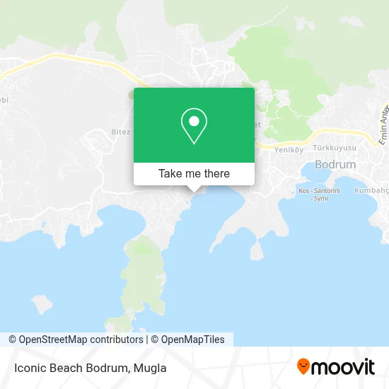 Iconic Beach Bodrum map