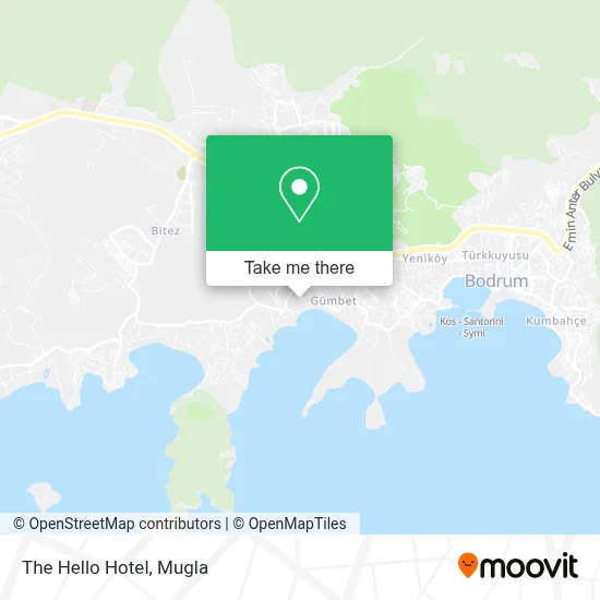 The Hello Hotel map