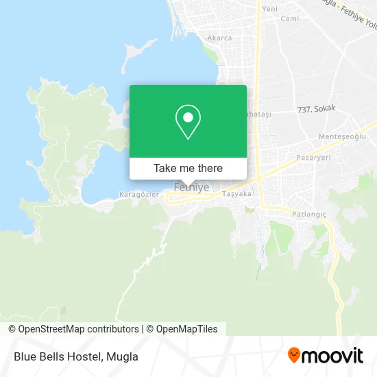 Blue Bells Hostel map