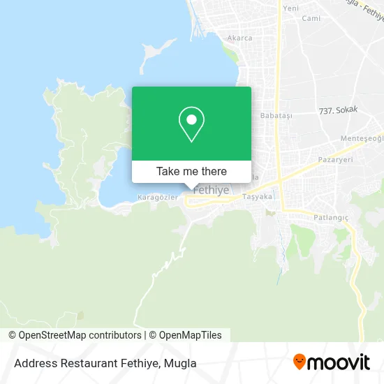Address Restaurant Fethiye map