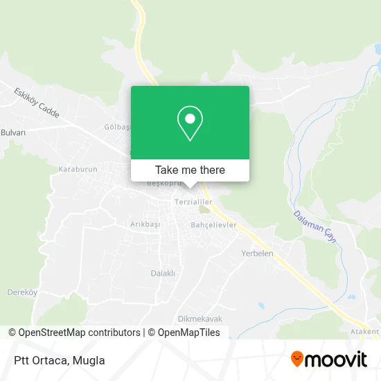 Ptt Ortaca map