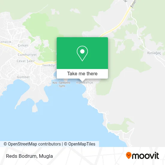 Reds Bodrum map