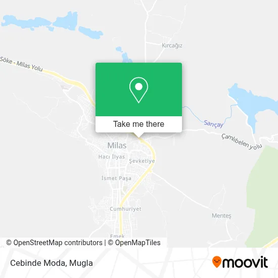 Cebinde Moda map