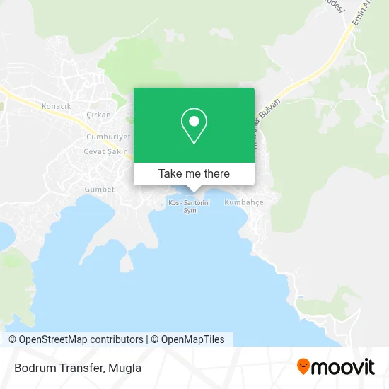 Bodrum Transfer map