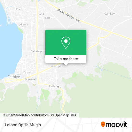 Letoon Optik map