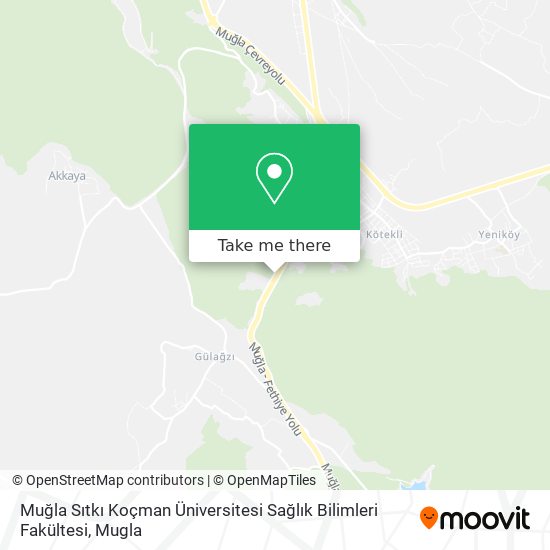 Muğla Sıtkı Koçman Üniversitesi Sağlık Bilimleri Fakültesi map