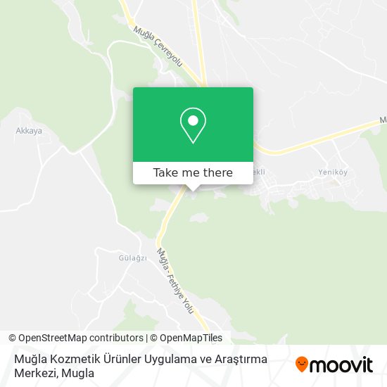 Muğla Kozmetik Ürünler Uygulama ve Araştırma Merkezi map