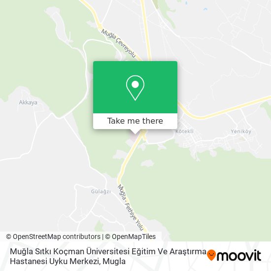Muğla Sıtkı Koçman Üniversitesi Eğitim Ve Araştırma Hastanesi Uyku Merkezi map