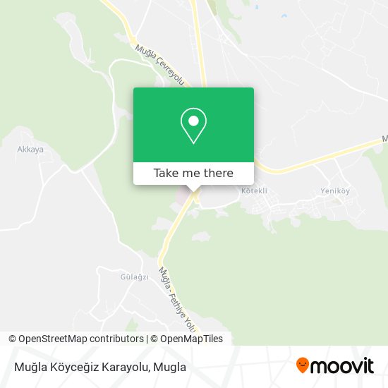 Muğla Köyceğiz Karayolu map