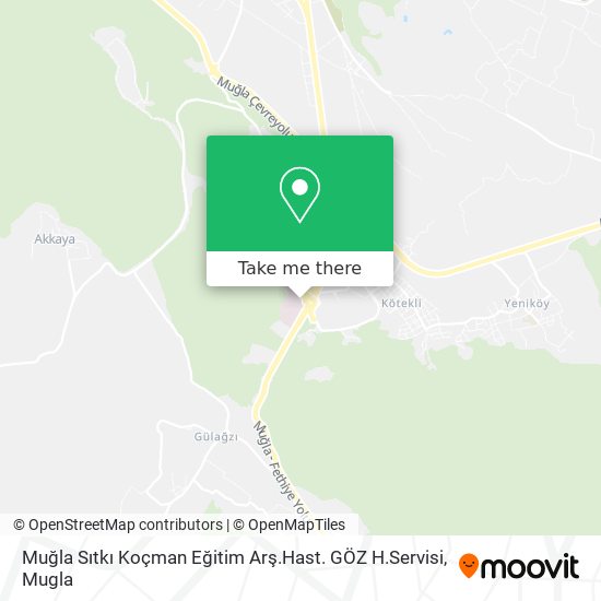 Muğla Sıtkı Koçman Eğitim Arş.Hast. GÖZ H.Servisi map