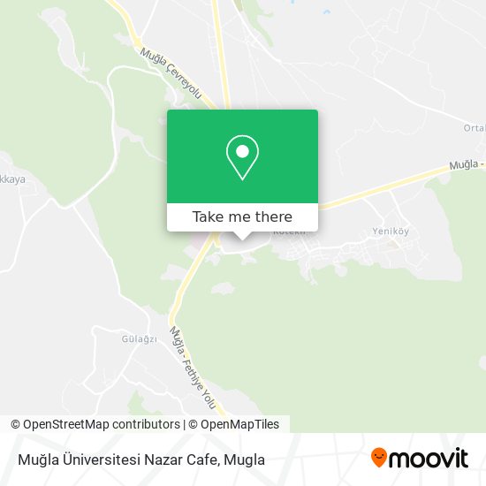 Muğla Üniversitesi Nazar Cafe map