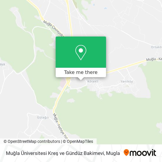 Muğla Üniversitesi Kreş ve Gündüz Bakimevi map