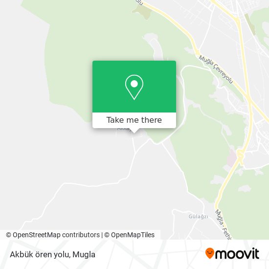 Akbük ören yolu map