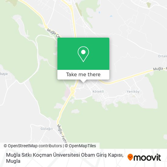 Muğla Sıtkı Koçman Üniversitesi Obam Giriş  Kapısı map
