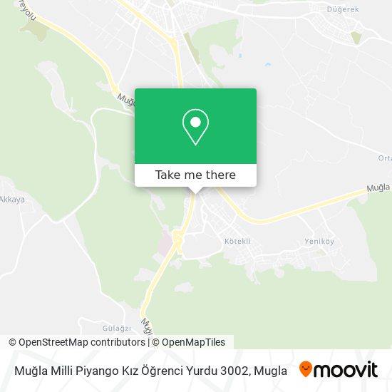 Muğla Milli Piyango Kız Öğrenci Yurdu 3002 map
