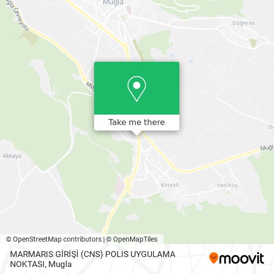 MARMARIS GİRİŞİ  (CNS) POLIS UYGULAMA NOKTASI map