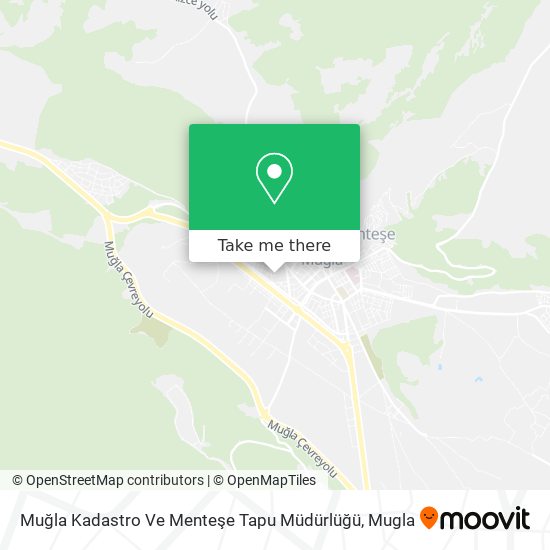 Muğla Kadastro Ve  Menteşe Tapu Müdürlüğü map