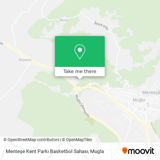 Menteşe Kent Parkı Basketbol Sahası map