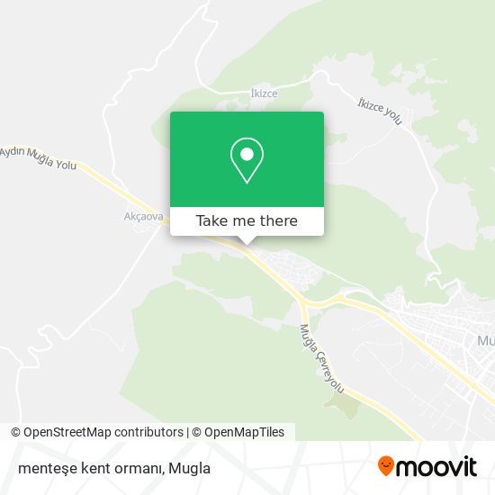 menteşe kent ormanı map
