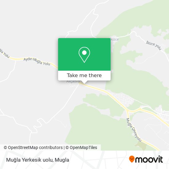 Muğla Yerkesik uolu map