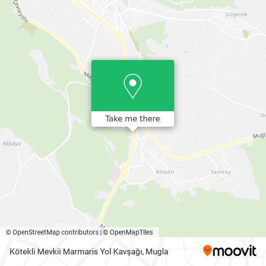 Kötekli Mevkii Marmaris Yol Kavşağı map