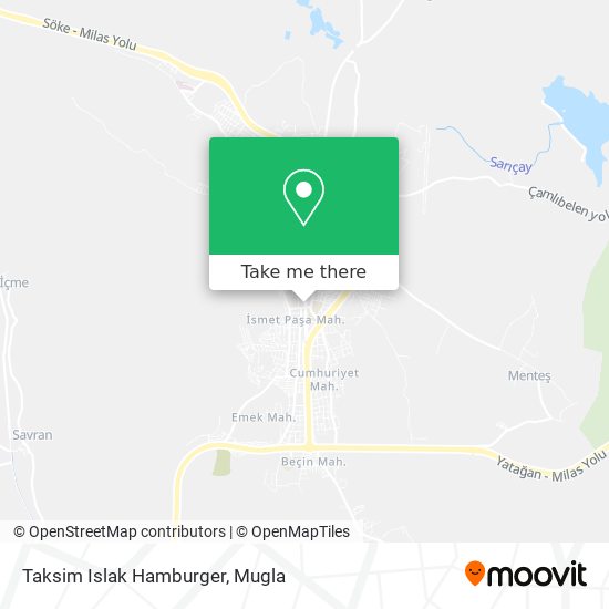 Taksim Islak Hamburger map