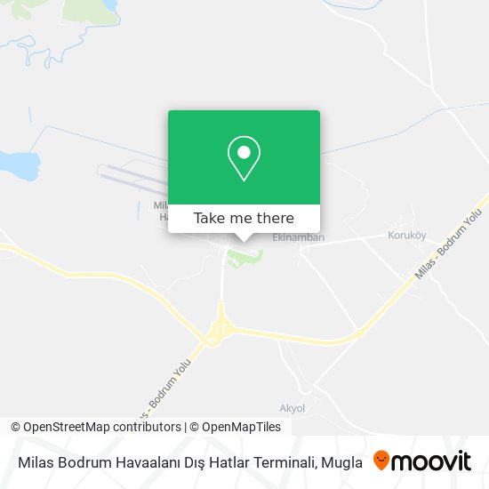 Milas Bodrum Havaalanı Dış Hatlar Terminali map
