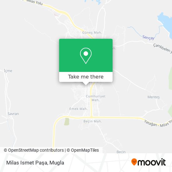 Milas Ismet Paşa map